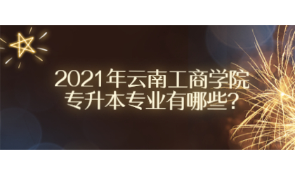 2021年云南工商学院专升本专业有哪些?