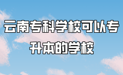 云南专科学校可以专升本的学校.png