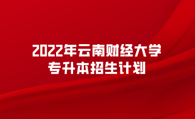 2022年云南财经大学专升本招生计划.png