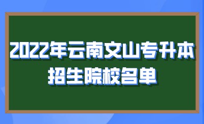 2022年云南文山专升本招生院校名单.jpeg