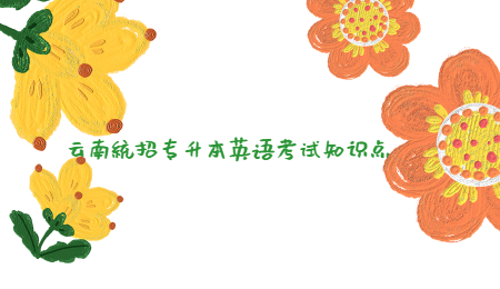 云南统招专升本英语考试知识点