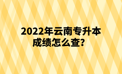 2022年云南专升本成绩怎么查？.png