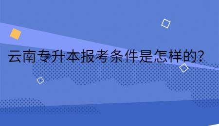 云南专升本报考条件是怎样的？.jpg