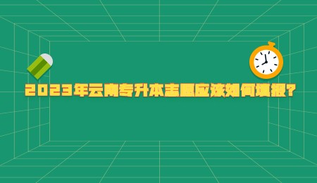 2023年云南专升本志愿应该如何填报？.jpg