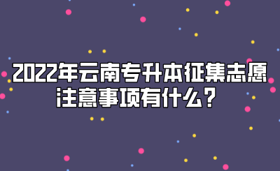 2022年云南专升本征集志愿录取方法有什么？.png