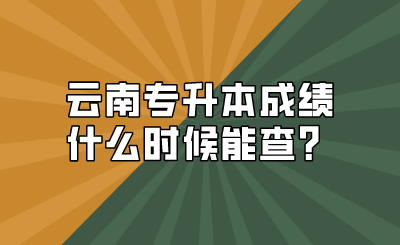云南专升本成绩什么时候能查？.png
