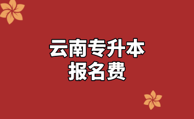 云南专升本报名费.png