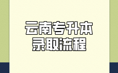 云南专升本录取流程