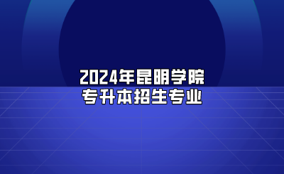 2024年昆明学院专升本招生专业