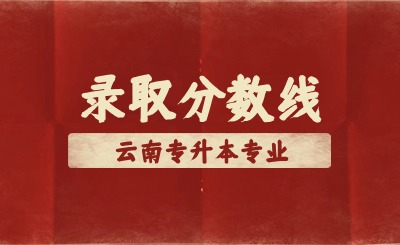 近两年云南专升本电子商务录取分数线