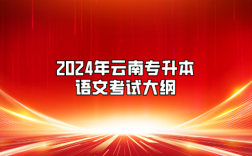2024年云南专升本语文考试大纲