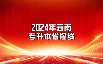 2024年云南专升本省控线